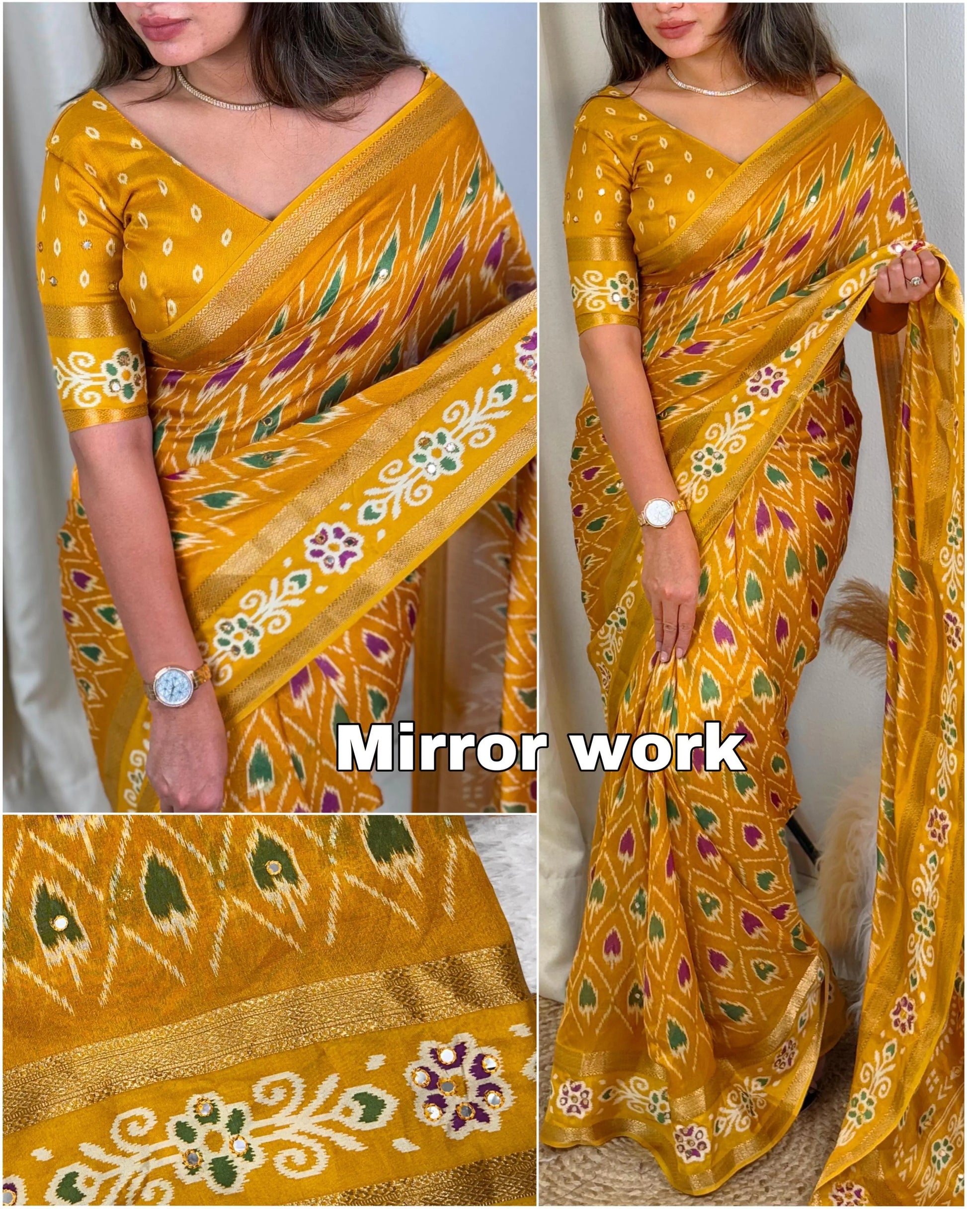 RAJWADI STYLE PRINT IN SAREE - FASHION BY RADHYA 