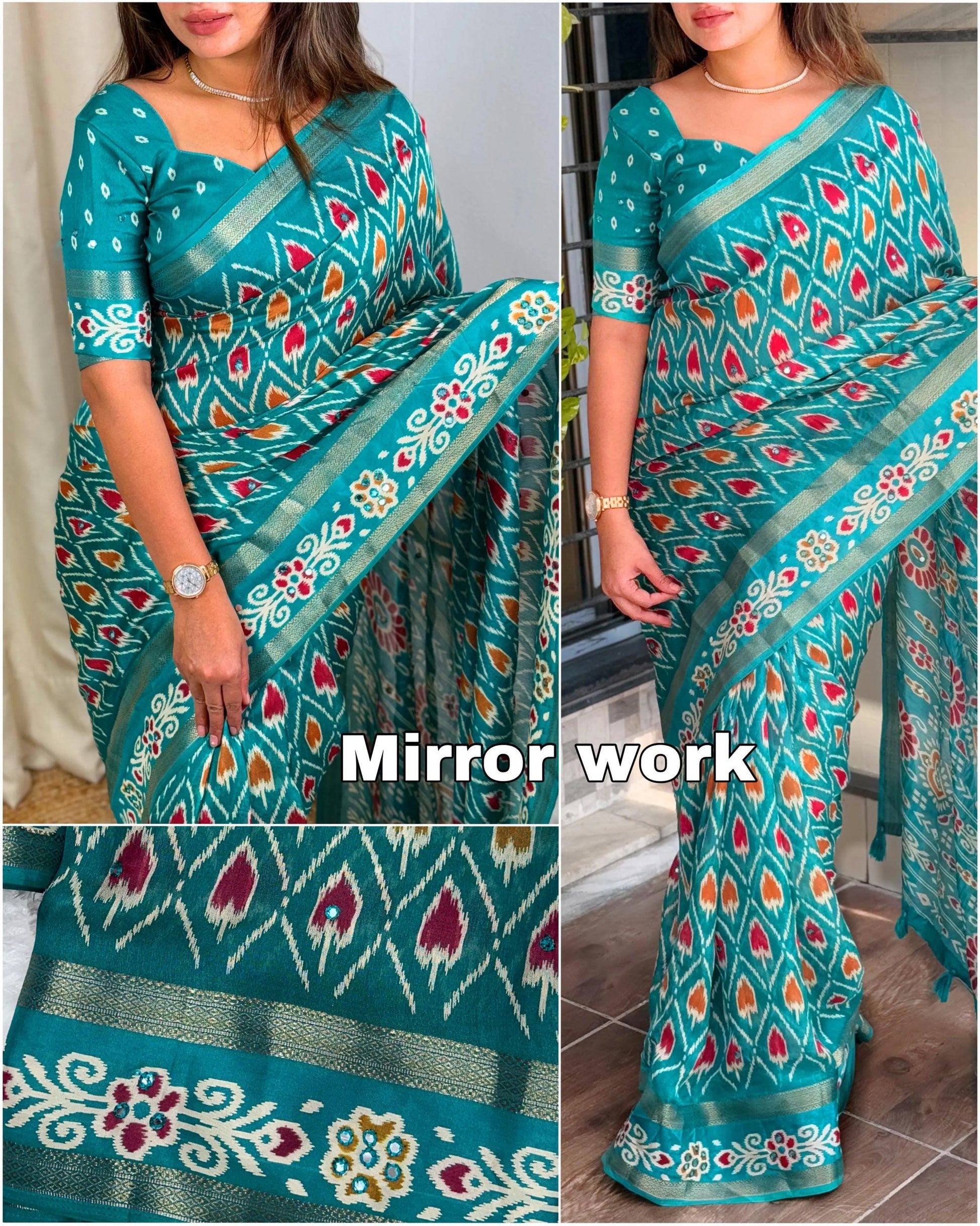 RAJWADI STYLE PRINT IN SAREE - FASHION BY RADHYA 