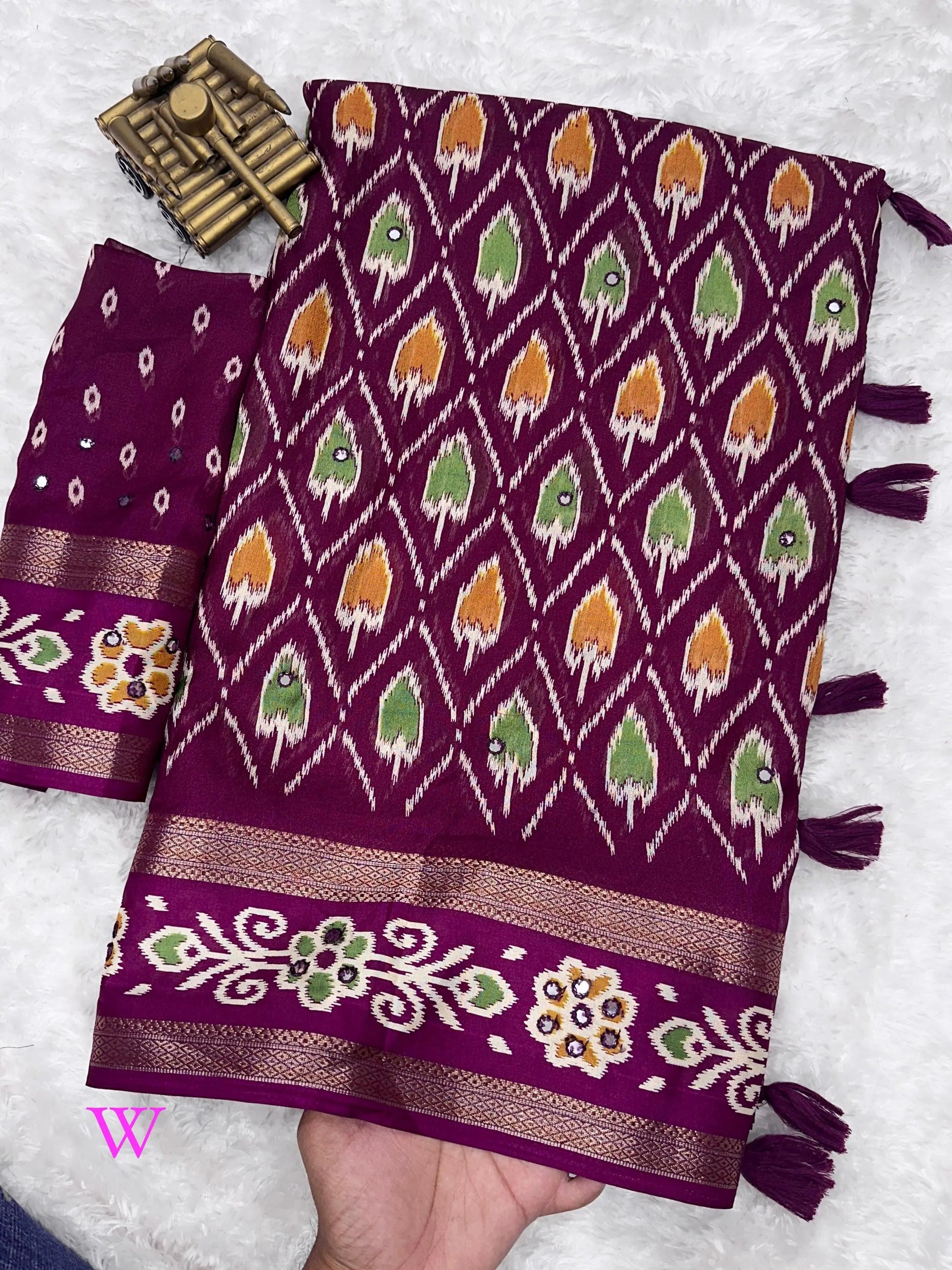 RAJWADI STYLE PRINT IN SAREE - FASHION BY RADHYA 