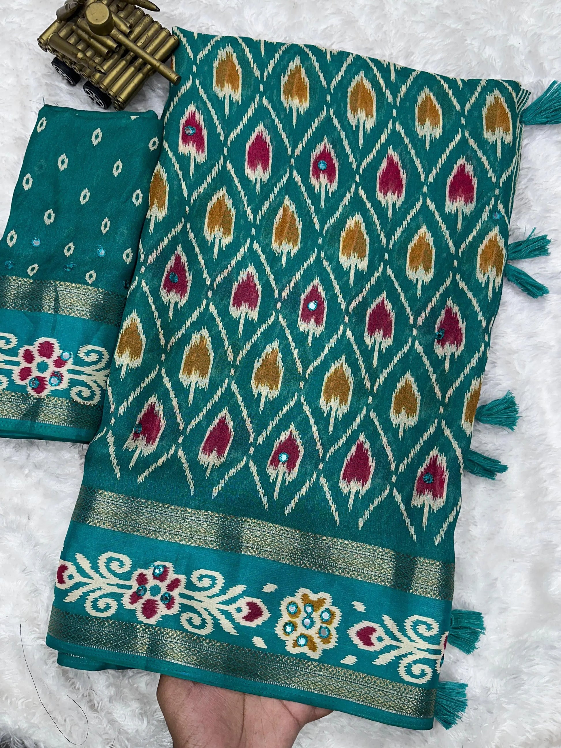 RAJWADI STYLE PRINT IN SAREE - FASHION BY RADHYA 