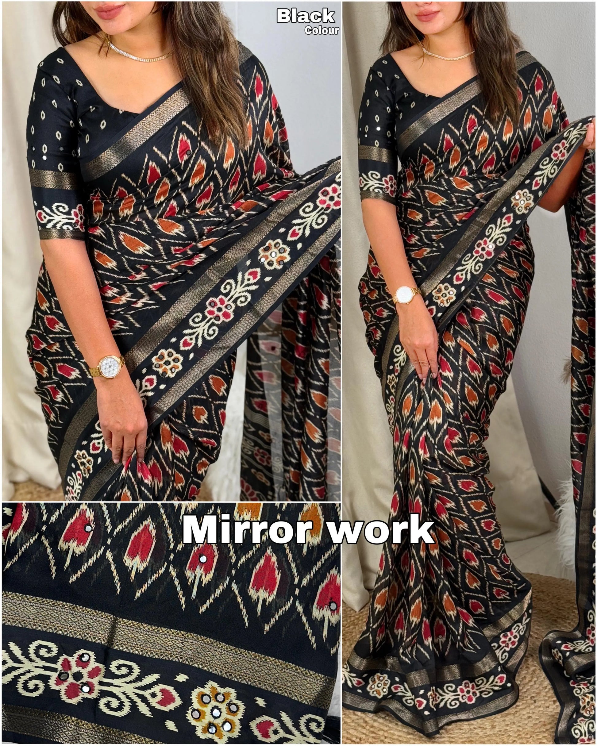 RAJWADI STYLE PRINT IN SAREE - FASHION BY RADHYA 