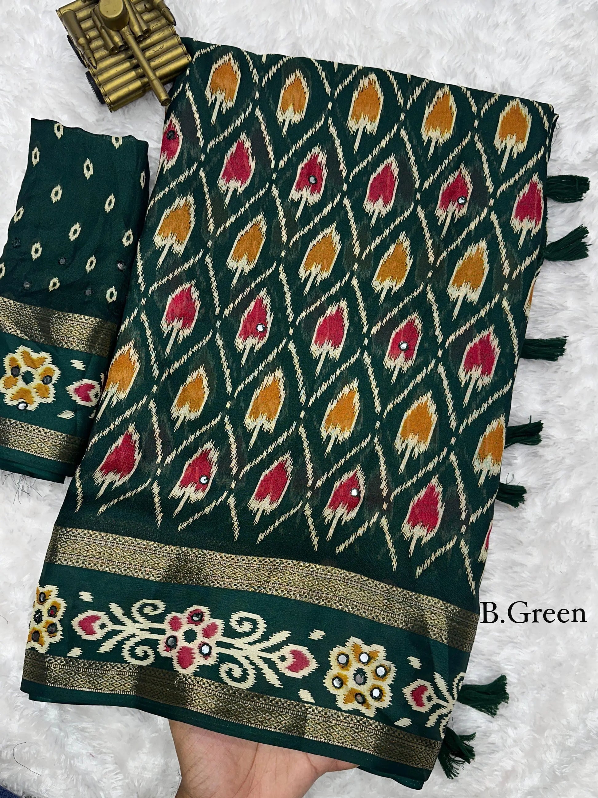 RAJWADI STYLE PRINT IN SAREE - FASHION BY RADHYA 